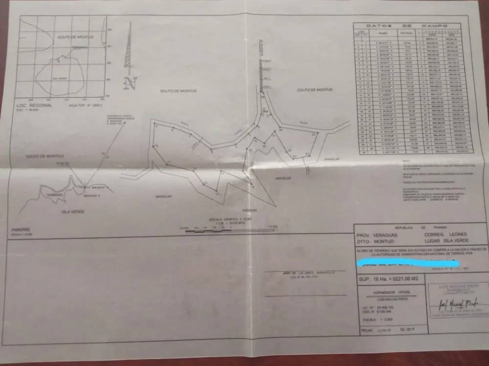 ISLA DE 17 HECTÁREAS EN VENTA EN VERAGUAS.