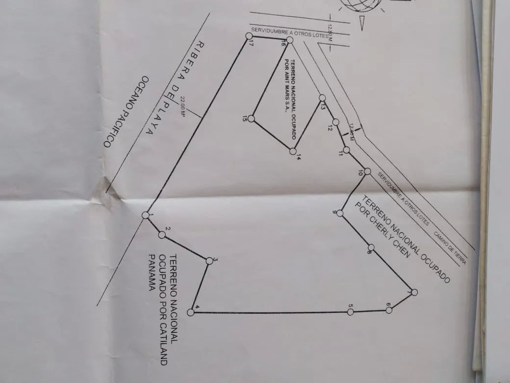 Se vende propiedad en playa gorgona, bahia de san lorenzo