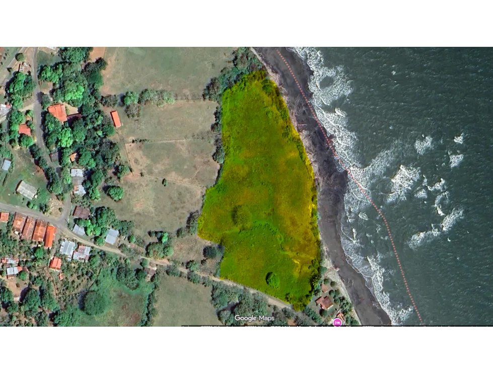 Terreno frente al mar en pocrí  20,575 m² con 200 m de playa