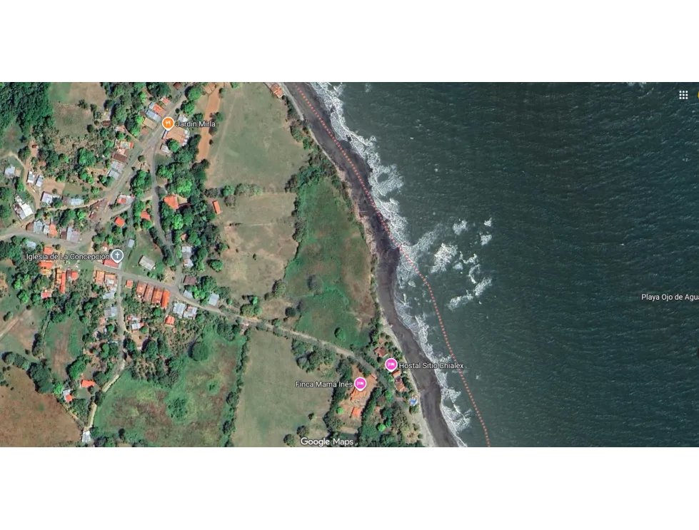 Terreno frente al mar en pocrí  20,575 m² con 200 m de playa