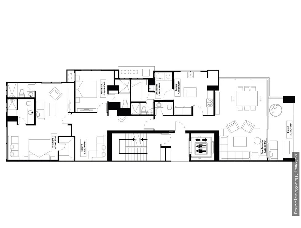 Apartamento en venta bella vista