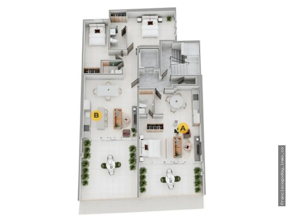 Apartamento en venta, santa ana