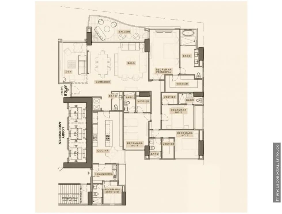 Venta de apartamento en costa del este