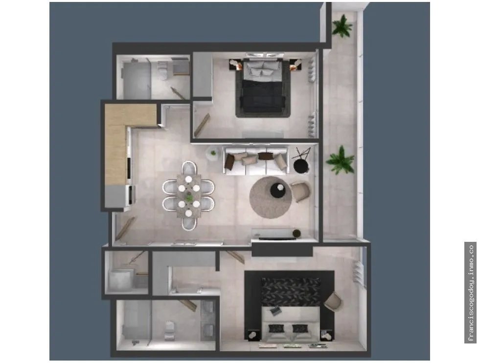 Venta de apartamento en santa maría