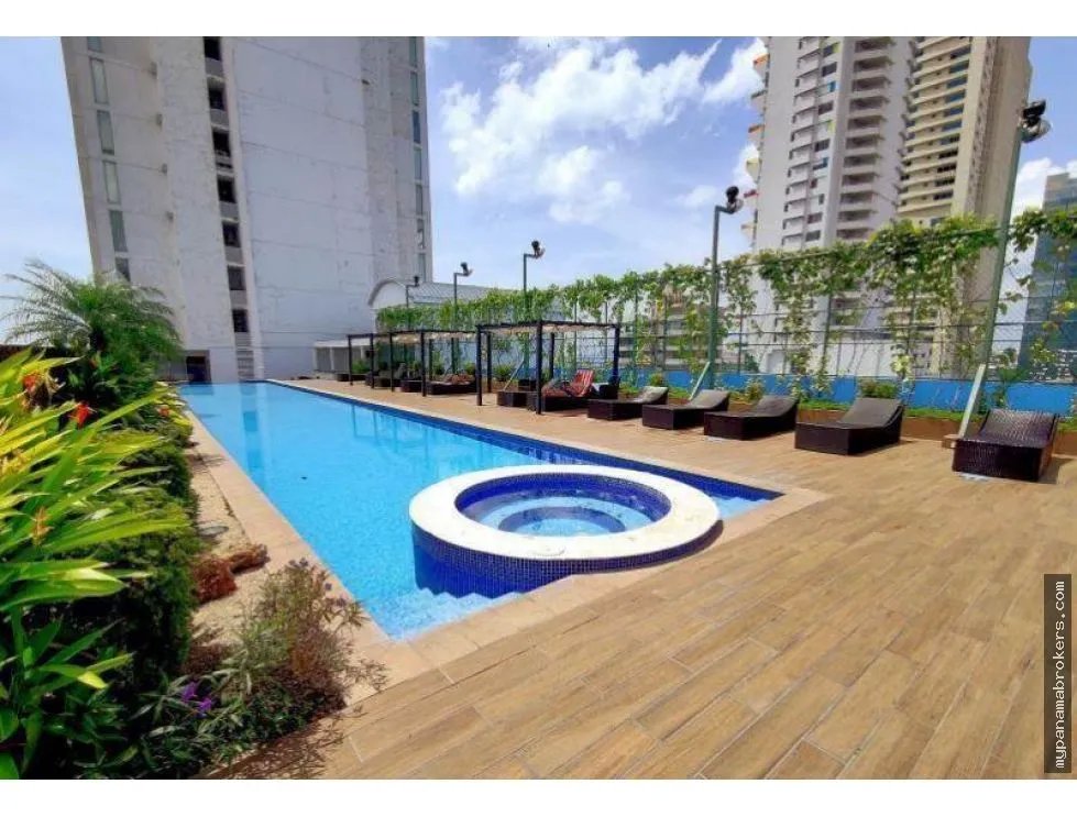 Venta de apatamento amoblado en ph rivage, ave. balboa