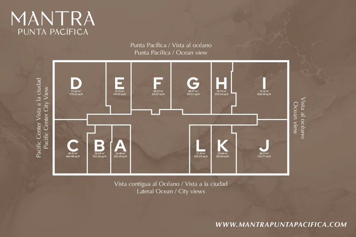 Exclusivo en Mantra Punta Pacífica: Lujo con Vista al Mar de 72.42 m²