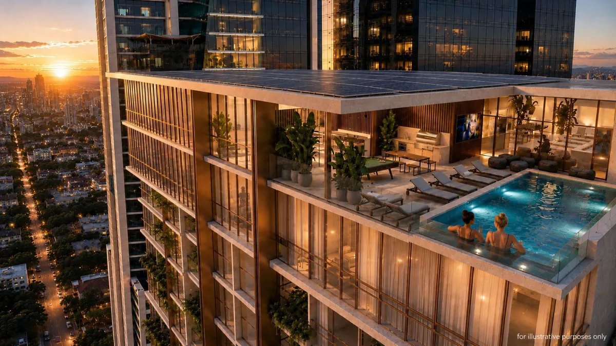 Centro Obarrio,  Apartamento de 1 Habitaciones con Vista Panorámica