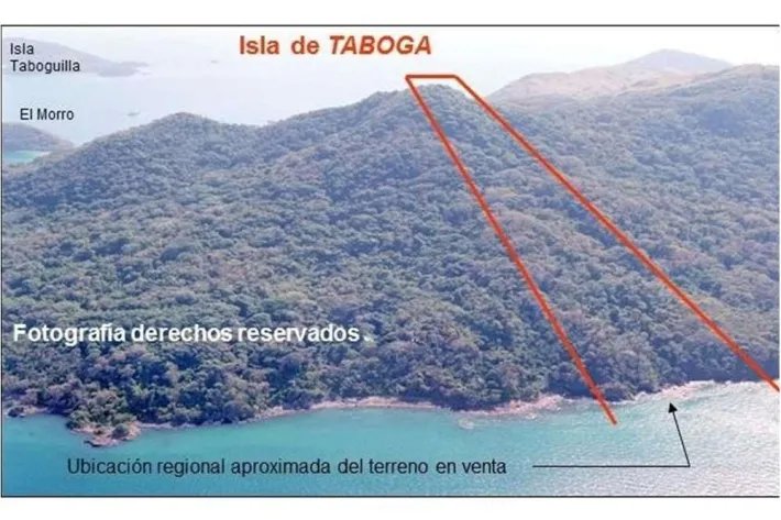 Land for sale in Isla Taboga, Gulf of Panama