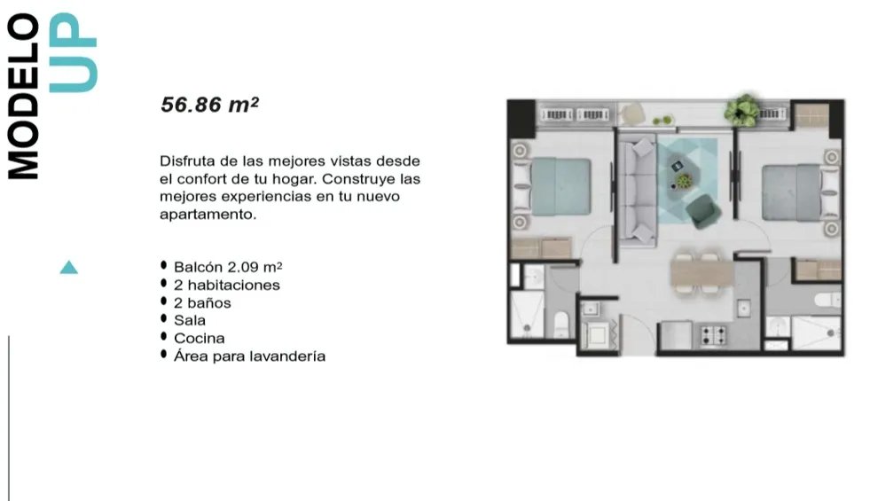 Apartment For Sale in Vía Argentina