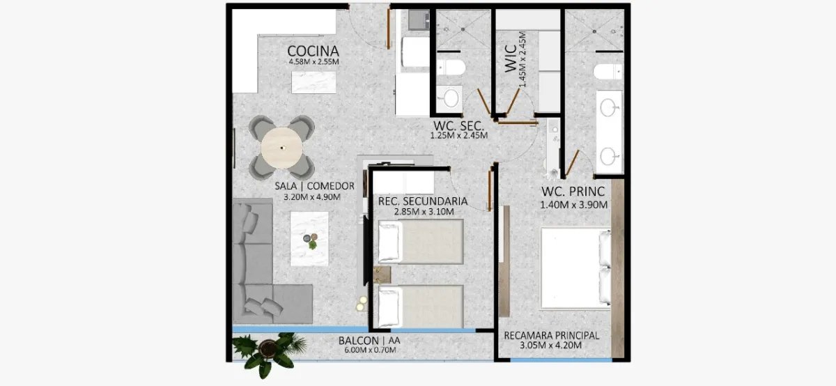 Apartment For Sale in Avenida 4 C Sur