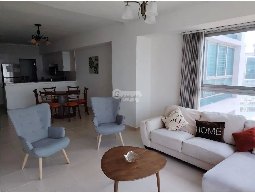 SE ALQUILA APARTAMENTO EN  PH GRAND BAY 96 M2  AMOBLADO